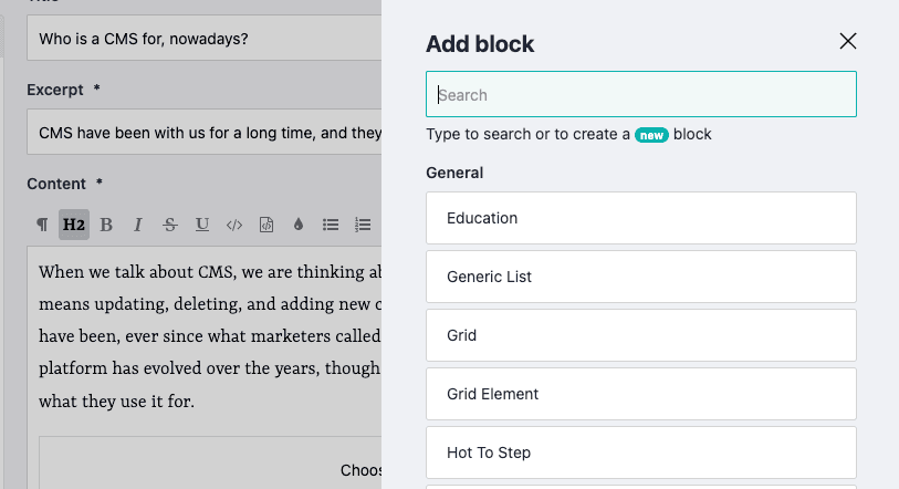 Who is a CMS for, nowadays?